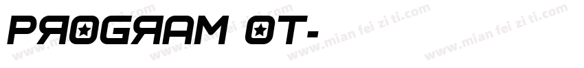 program ot字体转换